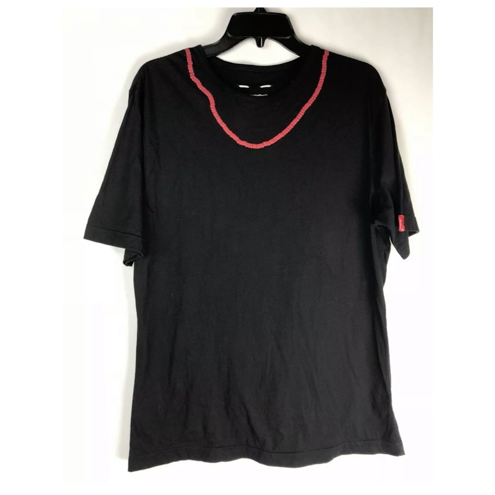 Nothing Unisex Black Necklace Cotton T shirt